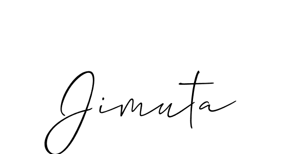 Jimuta stylish signature style. Best Handwritten Sign (Allison_Script) for my name. Handwritten Signature Collection Ideas for my name Jimuta. Jimuta signature style 2 images and pictures png