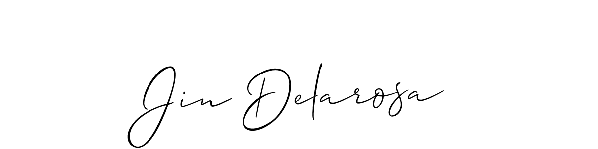 Also we have Jin Delarosa name is the best signature style. Create professional handwritten signature collection using Allison_Script autograph style. Jin Delarosa signature style 2 images and pictures png