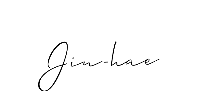 Here are the top 10 professional signature styles for the name Jin-hae. These are the best autograph styles you can use for your name. Jin-hae signature style 2 images and pictures png