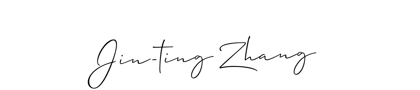 Use a signature maker to create a handwritten signature online. With this signature software, you can design (Allison_Script) your own signature for name Jin-ting Zhang. Jin-ting Zhang signature style 2 images and pictures png