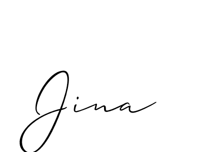 Similarly Allison_Script is the best handwritten signature design. Signature creator online .You can use it as an online autograph creator for name Jina. Jina signature style 2 images and pictures png