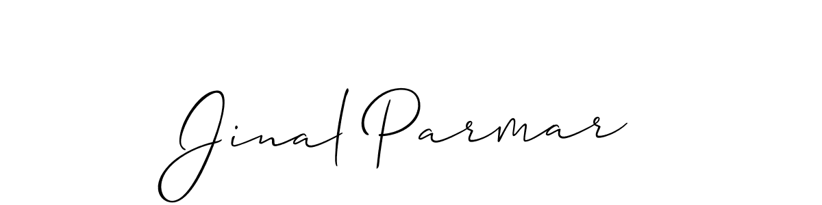 Also You can easily find your signature by using the search form. We will create Jinal Parmar name handwritten signature images for you free of cost using Allison_Script sign style. Jinal Parmar signature style 2 images and pictures png