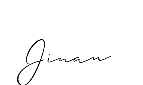 Allison_Script is a professional signature style that is perfect for those who want to add a touch of class to their signature. It is also a great choice for those who want to make their signature more unique. Get Jinan name to fancy signature for free. Jinan signature style 2 images and pictures png