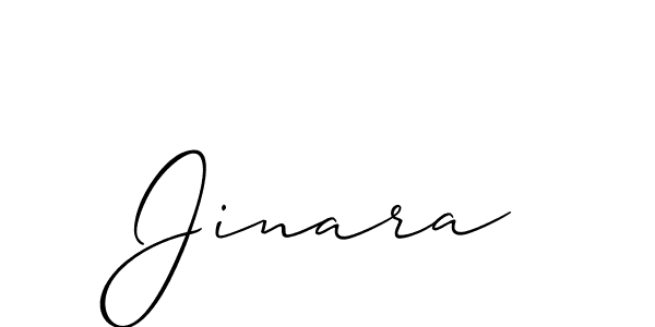 Make a short Jinara signature style. Manage your documents anywhere anytime using Allison_Script. Create and add eSignatures, submit forms, share and send files easily. Jinara signature style 2 images and pictures png