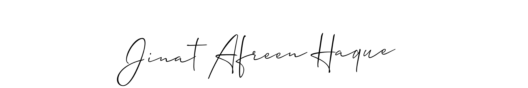 Once you've used our free online signature maker to create your best signature Allison_Script style, it's time to enjoy all of the benefits that Jinat Afreen Haque name signing documents. Jinat Afreen Haque signature style 2 images and pictures png