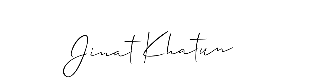 Make a beautiful signature design for name Jinat Khatun. Use this online signature maker to create a handwritten signature for free. Jinat Khatun signature style 2 images and pictures png