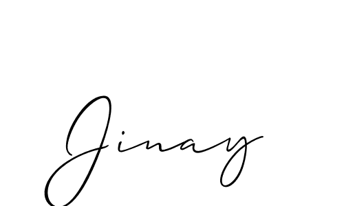 You should practise on your own different ways (Allison_Script) to write your name (Jinay) in signature. don't let someone else do it for you. Jinay signature style 2 images and pictures png