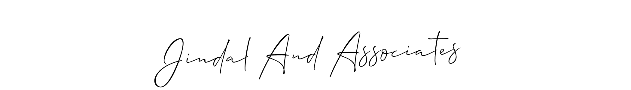 It looks lik you need a new signature style for name Jindal And Associates. Design unique handwritten (Allison_Script) signature with our free signature maker in just a few clicks. Jindal And Associates signature style 2 images and pictures png