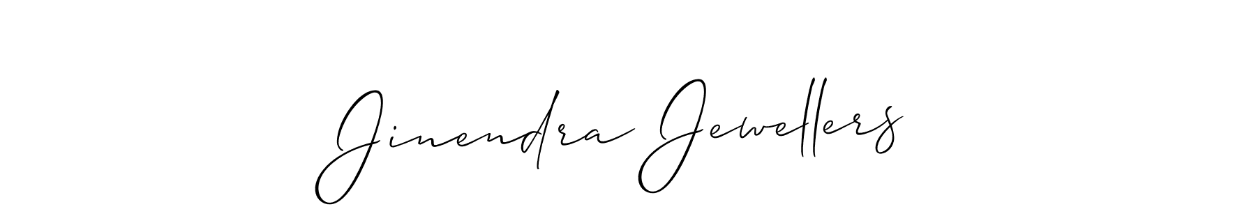 How to make Jinendra Jewellers signature? Allison_Script is a professional autograph style. Create handwritten signature for Jinendra Jewellers name. Jinendra Jewellers signature style 2 images and pictures png