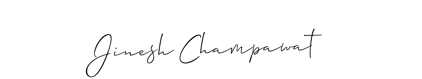 if you are searching for the best signature style for your name Jinesh Champawat. so please give up your signature search. here we have designed multiple signature styles  using Allison_Script. Jinesh Champawat signature style 2 images and pictures png