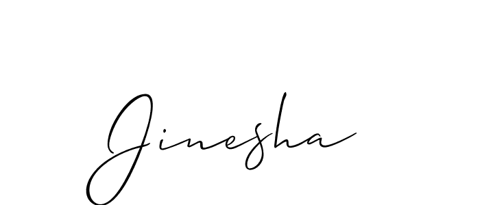 Jinesha stylish signature style. Best Handwritten Sign (Allison_Script) for my name. Handwritten Signature Collection Ideas for my name Jinesha. Jinesha signature style 2 images and pictures png