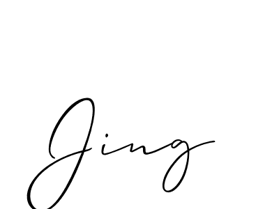 Also You can easily find your signature by using the search form. We will create Jing name handwritten signature images for you free of cost using Allison_Script sign style. Jing signature style 2 images and pictures png