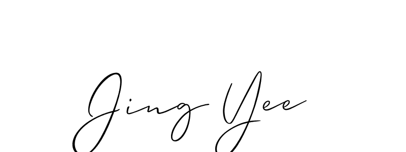 How to Draw Jing Yee signature style? Allison_Script is a latest design signature styles for name Jing Yee. Jing Yee signature style 2 images and pictures png