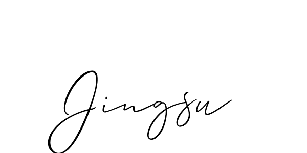 Also we have Jingsu name is the best signature style. Create professional handwritten signature collection using Allison_Script autograph style. Jingsu signature style 2 images and pictures png