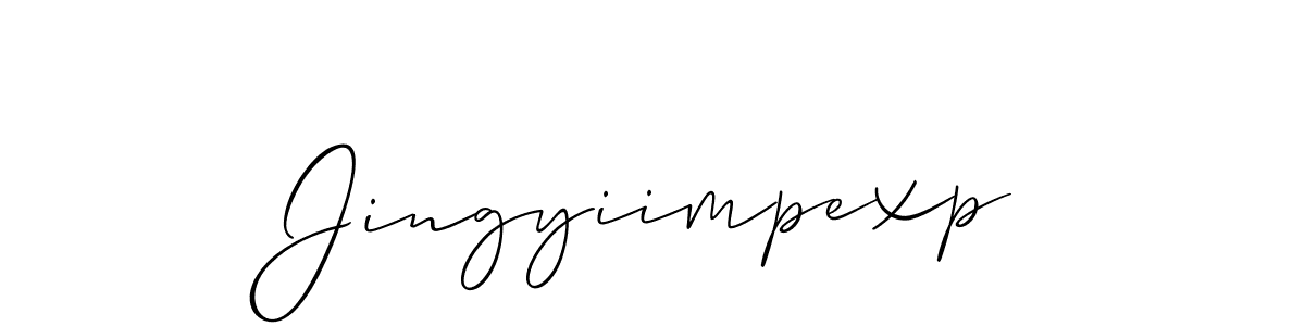 Best and Professional Signature Style for Jingyiimpexp. Allison_Script Best Signature Style Collection. Jingyiimpexp signature style 2 images and pictures png