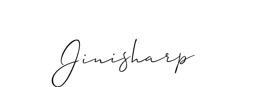 How to Draw Jinisharp signature style? Allison_Script is a latest design signature styles for name Jinisharp. Jinisharp signature style 2 images and pictures png