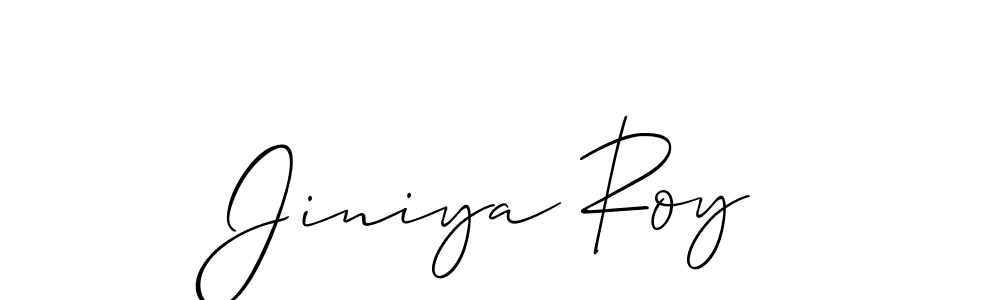 You can use this online signature creator to create a handwritten signature for the name Jiniya Roy. This is the best online autograph maker. Jiniya Roy signature style 2 images and pictures png