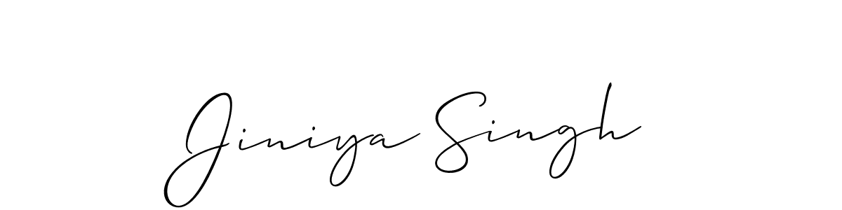 How to Draw Jiniya Singh signature style? Allison_Script is a latest design signature styles for name Jiniya Singh. Jiniya Singh signature style 2 images and pictures png