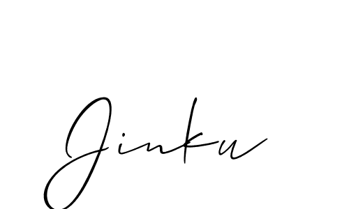 How to make Jinku name signature. Use Allison_Script style for creating short signs online. This is the latest handwritten sign. Jinku signature style 2 images and pictures png
