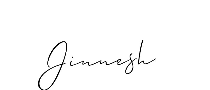 How to Draw Jinnesh signature style? Allison_Script is a latest design signature styles for name Jinnesh. Jinnesh signature style 2 images and pictures png