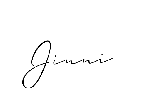 Make a beautiful signature design for name Jinni. Use this online signature maker to create a handwritten signature for free. Jinni signature style 2 images and pictures png