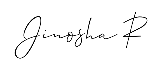Check out images of Autograph of Jinosha R name. Actor Jinosha R Signature Style. Allison_Script is a professional sign style online. Jinosha R signature style 2 images and pictures png