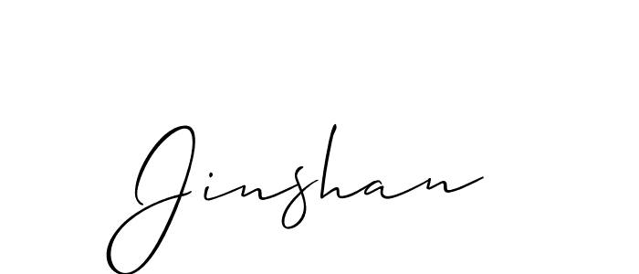 How to make Jinshan name signature. Use Allison_Script style for creating short signs online. This is the latest handwritten sign. Jinshan signature style 2 images and pictures png