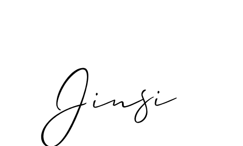 Similarly Allison_Script is the best handwritten signature design. Signature creator online .You can use it as an online autograph creator for name Jinsi. Jinsi signature style 2 images and pictures png