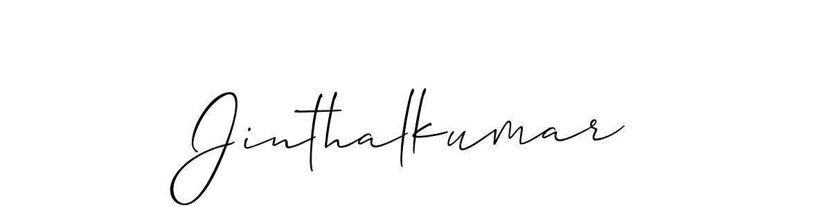 Allison_Script is a professional signature style that is perfect for those who want to add a touch of class to their signature. It is also a great choice for those who want to make their signature more unique. Get Jinthalkumar name to fancy signature for free. Jinthalkumar signature style 2 images and pictures png