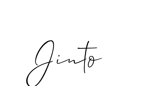 How to make Jinto name signature. Use Allison_Script style for creating short signs online. This is the latest handwritten sign. Jinto signature style 2 images and pictures png