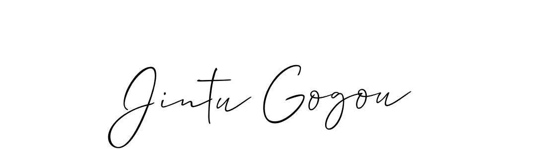 Once you've used our free online signature maker to create your best signature Allison_Script style, it's time to enjoy all of the benefits that Jintu Gogou name signing documents. Jintu Gogou signature style 2 images and pictures png