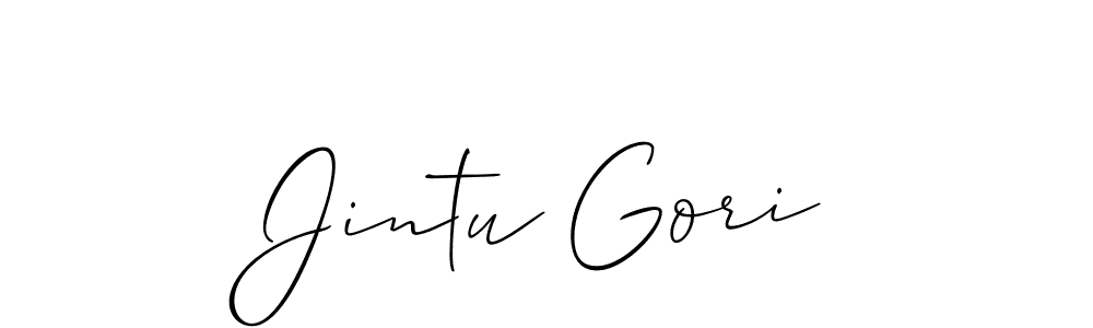 Make a beautiful signature design for name Jintu Gori. Use this online signature maker to create a handwritten signature for free. Jintu Gori signature style 2 images and pictures png