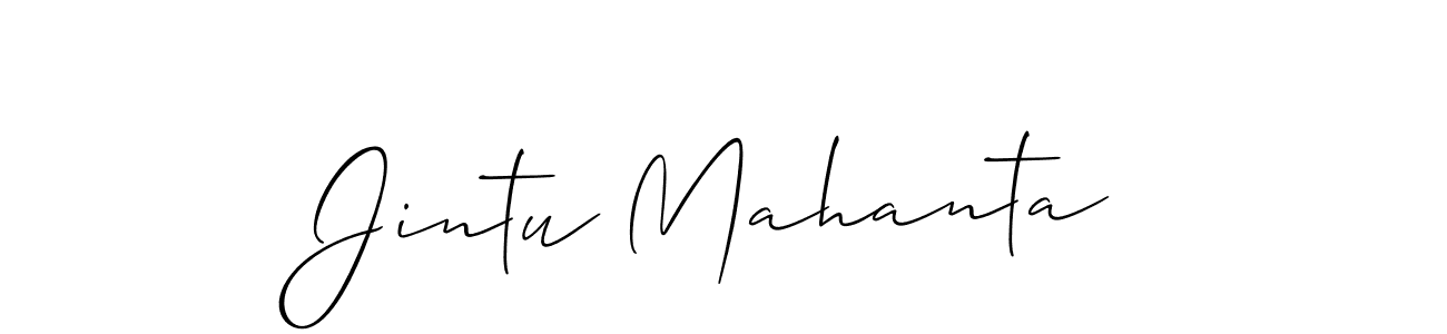 Use a signature maker to create a handwritten signature online. With this signature software, you can design (Allison_Script) your own signature for name Jintu Mahanta. Jintu Mahanta signature style 2 images and pictures png