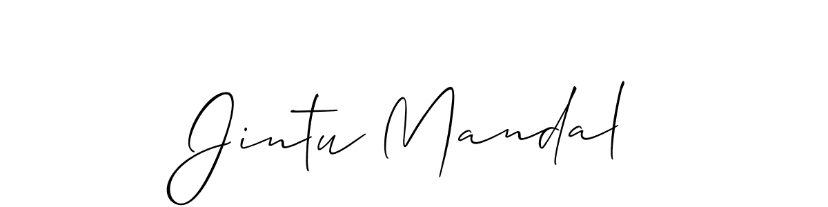 Also we have Jintu Mandal name is the best signature style. Create professional handwritten signature collection using Allison_Script autograph style. Jintu Mandal signature style 2 images and pictures png