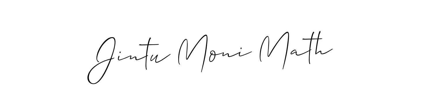 Also we have Jintu Moni Math name is the best signature style. Create professional handwritten signature collection using Allison_Script autograph style. Jintu Moni Math signature style 2 images and pictures png
