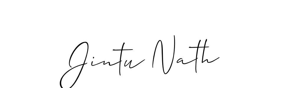Use a signature maker to create a handwritten signature online. With this signature software, you can design (Allison_Script) your own signature for name Jintu Nath. Jintu Nath signature style 2 images and pictures png