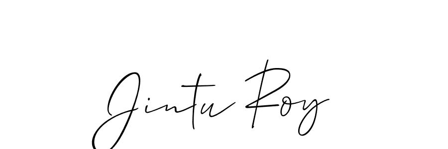 Best and Professional Signature Style for Jintu Roy. Allison_Script Best Signature Style Collection. Jintu Roy signature style 2 images and pictures png