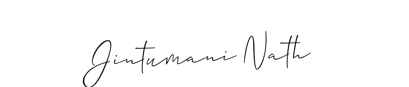 Also we have Jintumani Nath name is the best signature style. Create professional handwritten signature collection using Allison_Script autograph style. Jintumani Nath signature style 2 images and pictures png