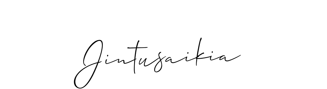You should practise on your own different ways (Allison_Script) to write your name (Jintusaikia) in signature. don't let someone else do it for you. Jintusaikia signature style 2 images and pictures png