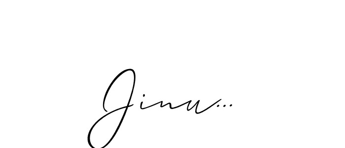 Check out images of Autograph of Jinu... name. Actor Jinu... Signature Style. Allison_Script is a professional sign style online. Jinu... signature style 2 images and pictures png