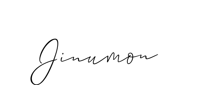 It looks lik you need a new signature style for name Jinumon. Design unique handwritten (Allison_Script) signature with our free signature maker in just a few clicks. Jinumon signature style 2 images and pictures png