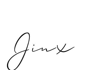 Also we have Jinx name is the best signature style. Create professional handwritten signature collection using Allison_Script autograph style. Jinx signature style 2 images and pictures png