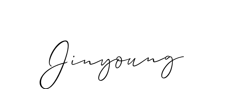 The best way (Allison_Script) to make a short signature is to pick only two or three words in your name. The name Jinyoung include a total of six letters. For converting this name. Jinyoung signature style 2 images and pictures png