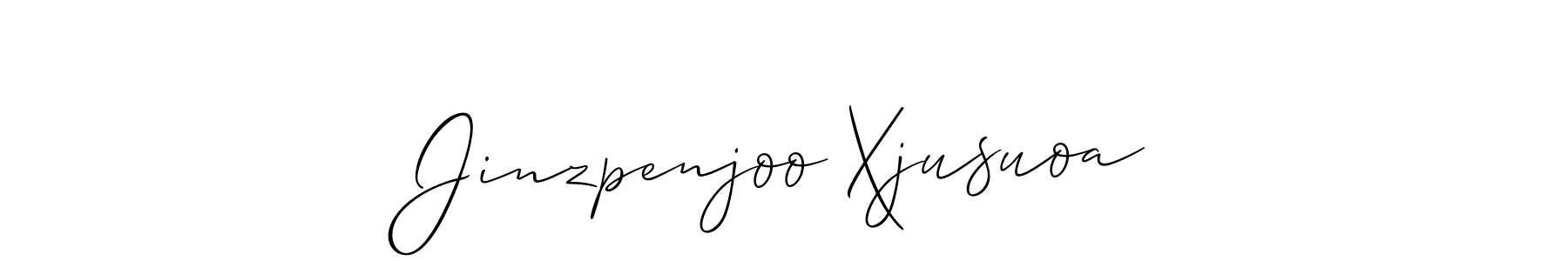 Design your own signature with our free online signature maker. With this signature software, you can create a handwritten (Allison_Script) signature for name Jinzpenjoo Xjusuoa. Jinzpenjoo Xjusuoa signature style 2 images and pictures png