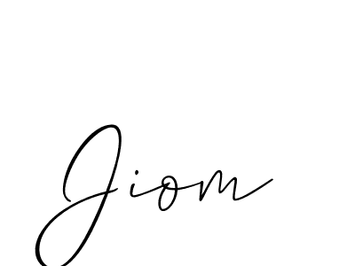 Also You can easily find your signature by using the search form. We will create Jiom name handwritten signature images for you free of cost using Allison_Script sign style. Jiom signature style 2 images and pictures png