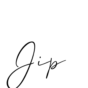 How to Draw Jip signature style? Allison_Script is a latest design signature styles for name Jip. Jip signature style 2 images and pictures png