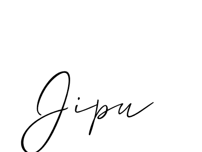 Make a beautiful signature design for name Jipu. With this signature (Allison_Script) style, you can create a handwritten signature for free. Jipu signature style 2 images and pictures png