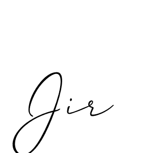 It looks lik you need a new signature style for name Jir. Design unique handwritten (Allison_Script) signature with our free signature maker in just a few clicks. Jir signature style 2 images and pictures png