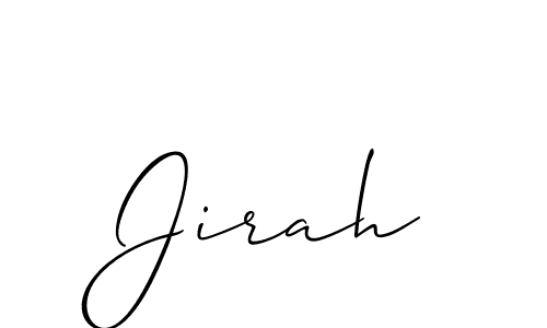 Jirah stylish signature style. Best Handwritten Sign (Allison_Script) for my name. Handwritten Signature Collection Ideas for my name Jirah. Jirah signature style 2 images and pictures png