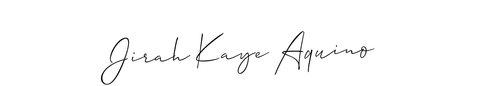 See photos of Jirah Kaye Aquino official signature by Spectra . Check more albums & portfolios. Read reviews & check more about Allison_Script font. Jirah Kaye Aquino signature style 2 images and pictures png